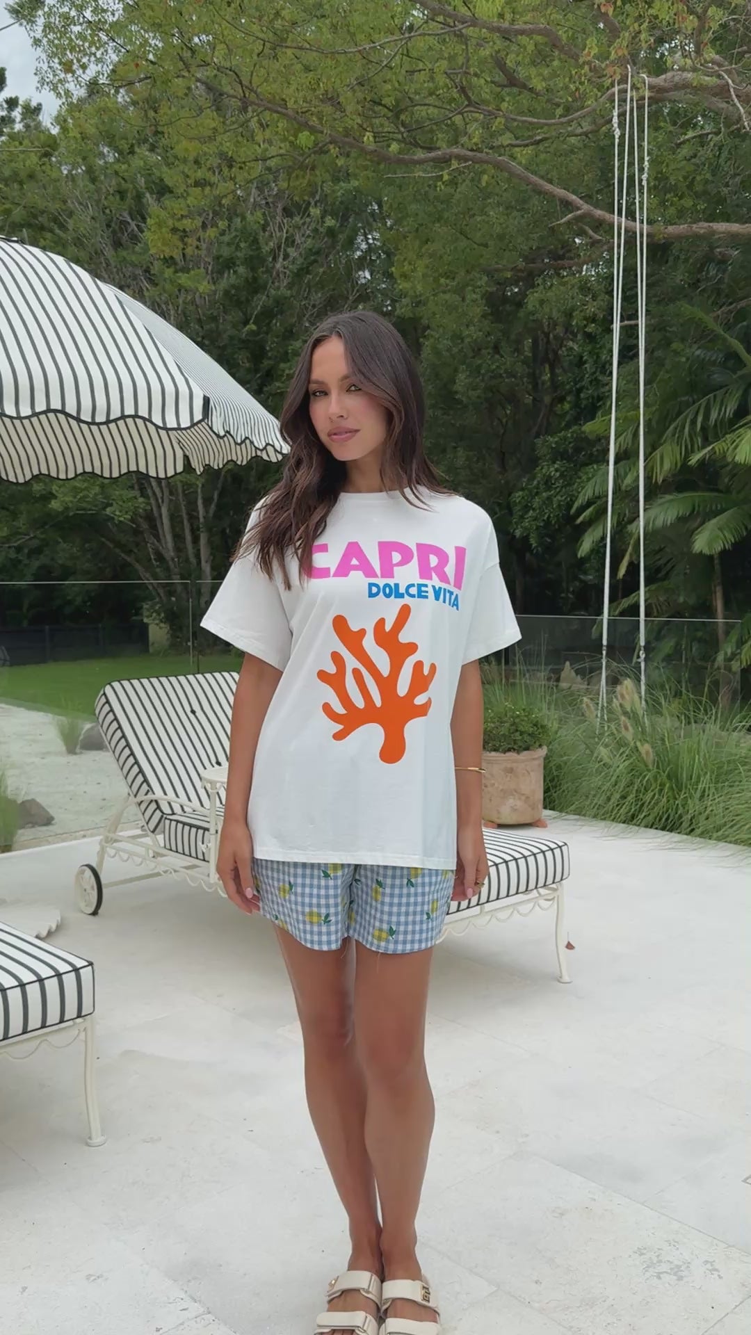 Load video: Capri Dolce Vita Top and Shorts Set - Reef - Billy J