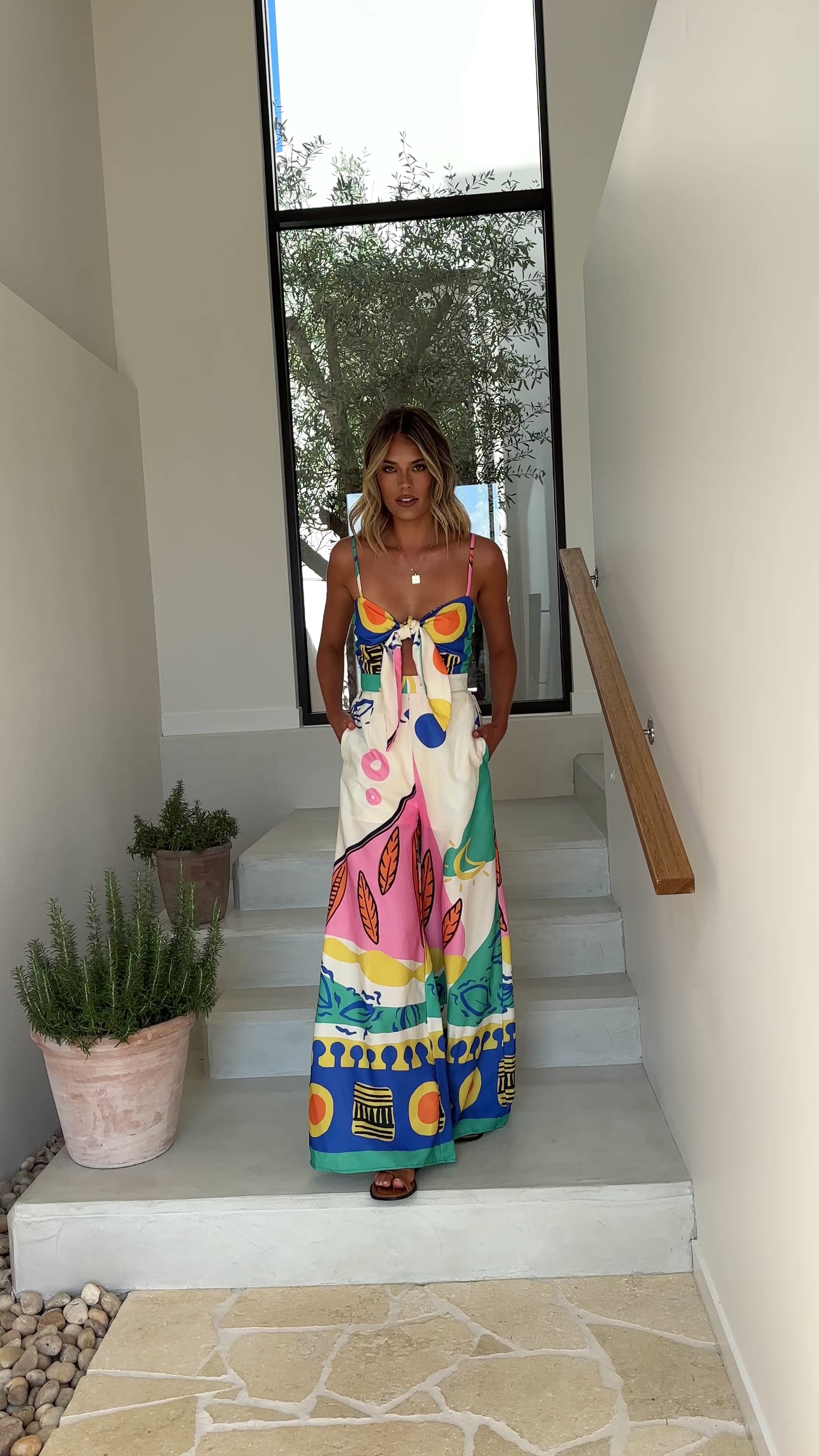 Load video: Teresa Jumpsuit - Blue/Pink - Billy J