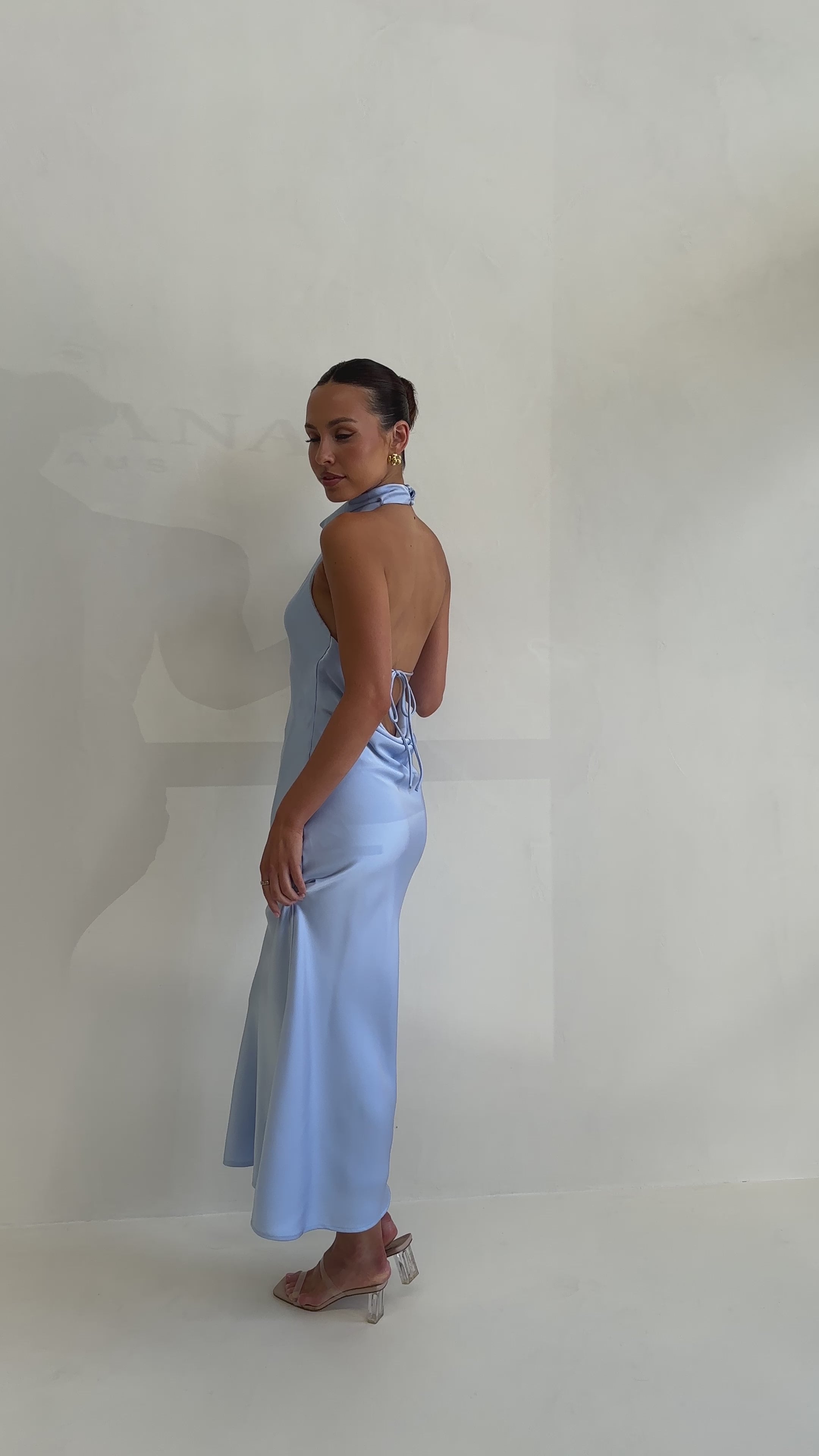 Load video: Rina Maxi Dress - Blue - Billy J