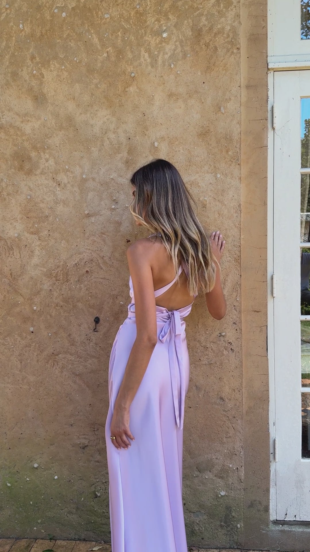 Load video: Zendaya Maxi Dress - Lilac - Billy J