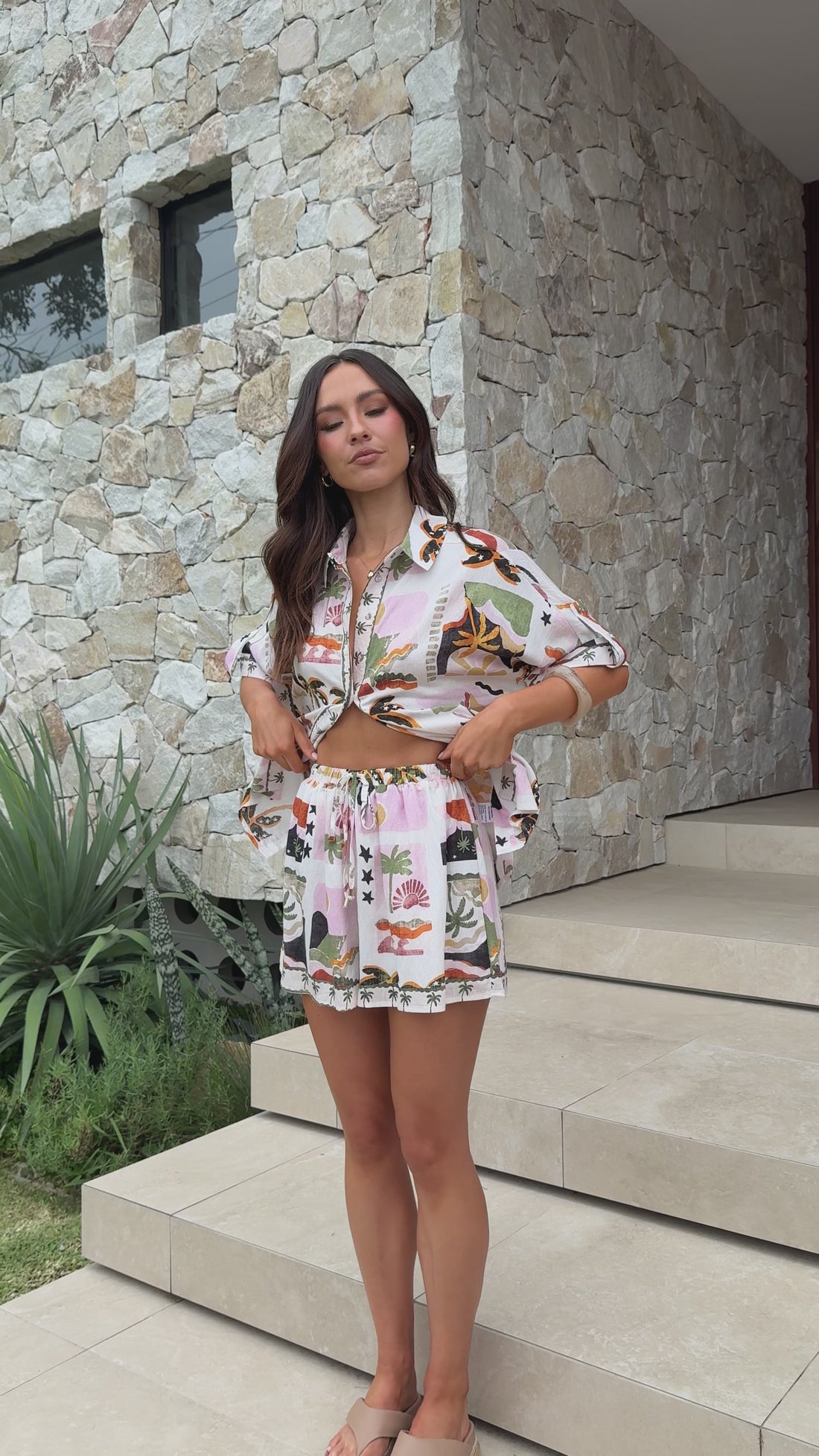 Kimberly Shorts - Desert Palms - Billy J