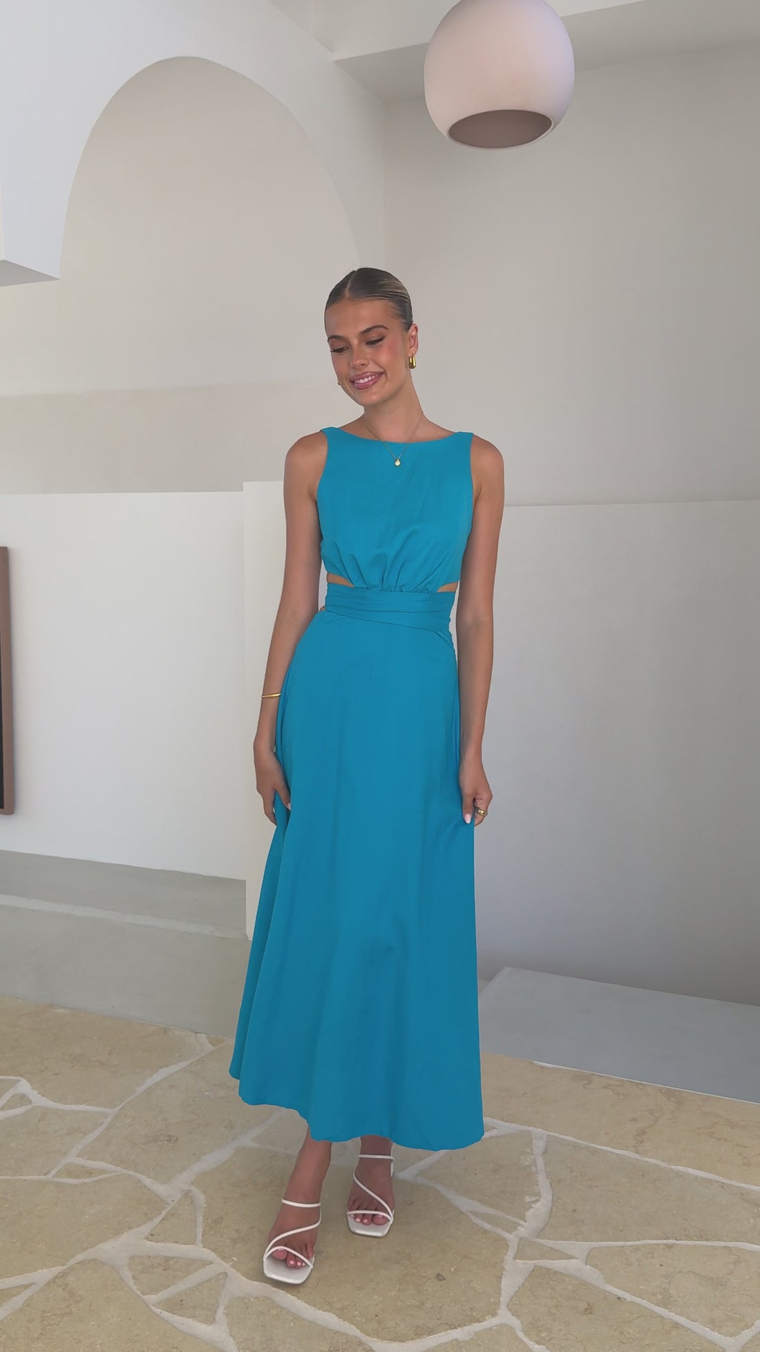 Kimberley Maxi Dress - Blue - Billy J