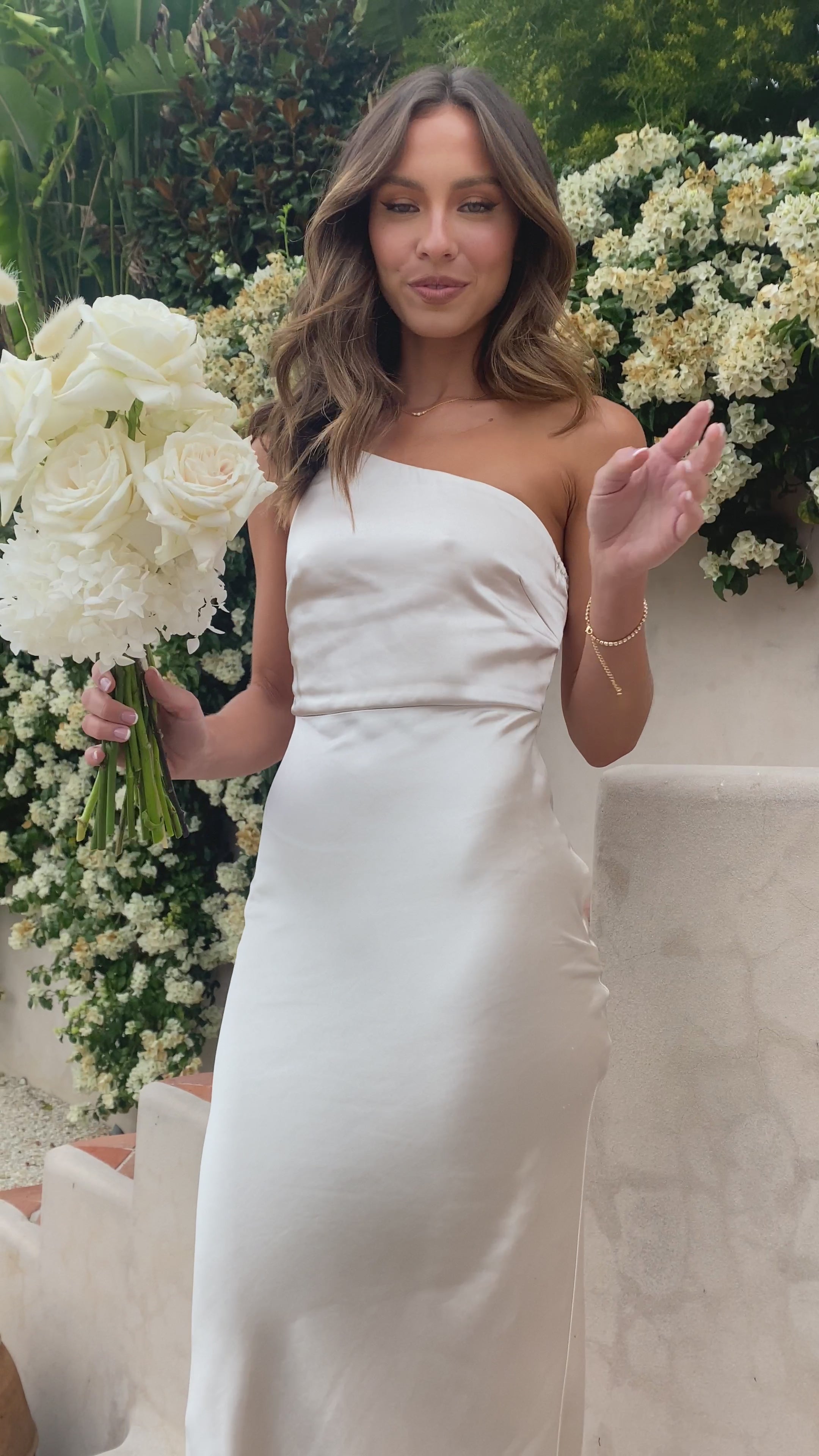 Load video: Margot Maxi Dress - Champagne - Billy J