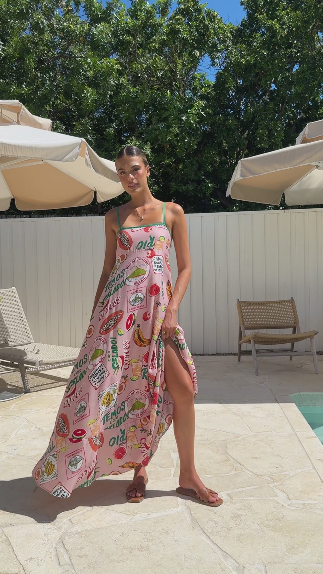 Load video: Cruise Maxi Dress - Rio Pink - Billy J