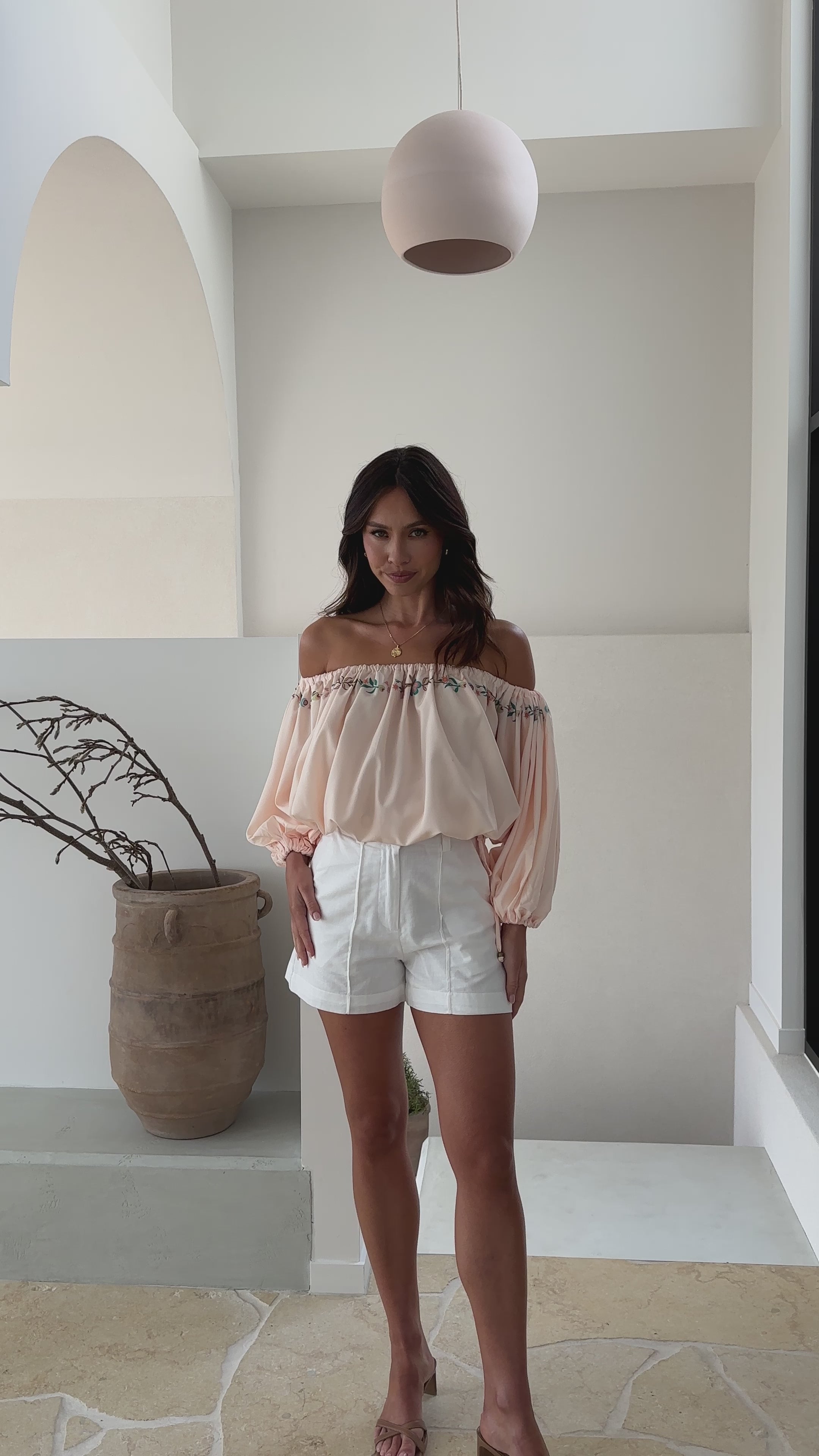 Load video: Lucia Top - Peach - Billy J