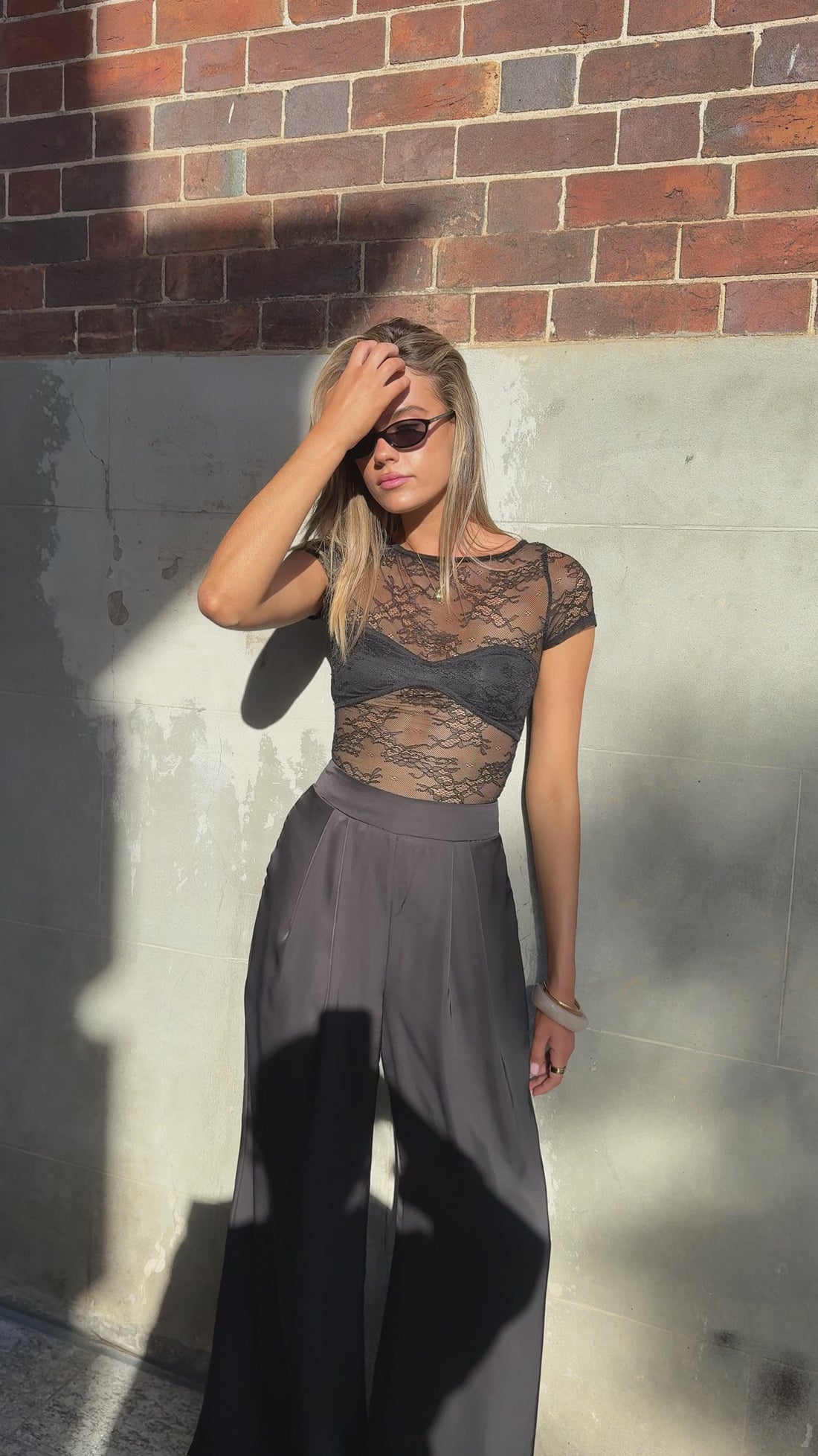 Kaylee Lace Top - Black - Billy J