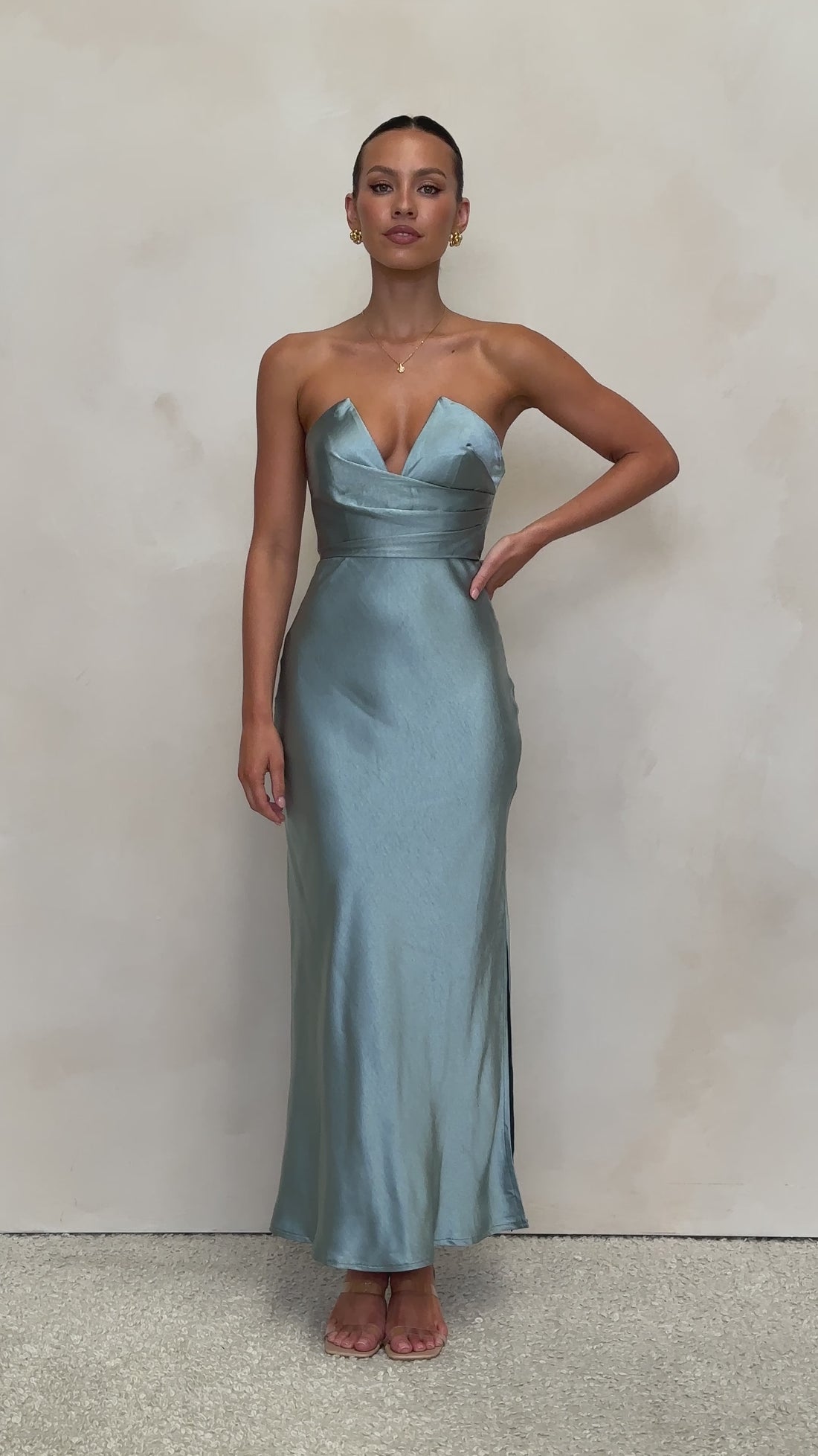 Valerie Maxi Dress - Blue - Billy J