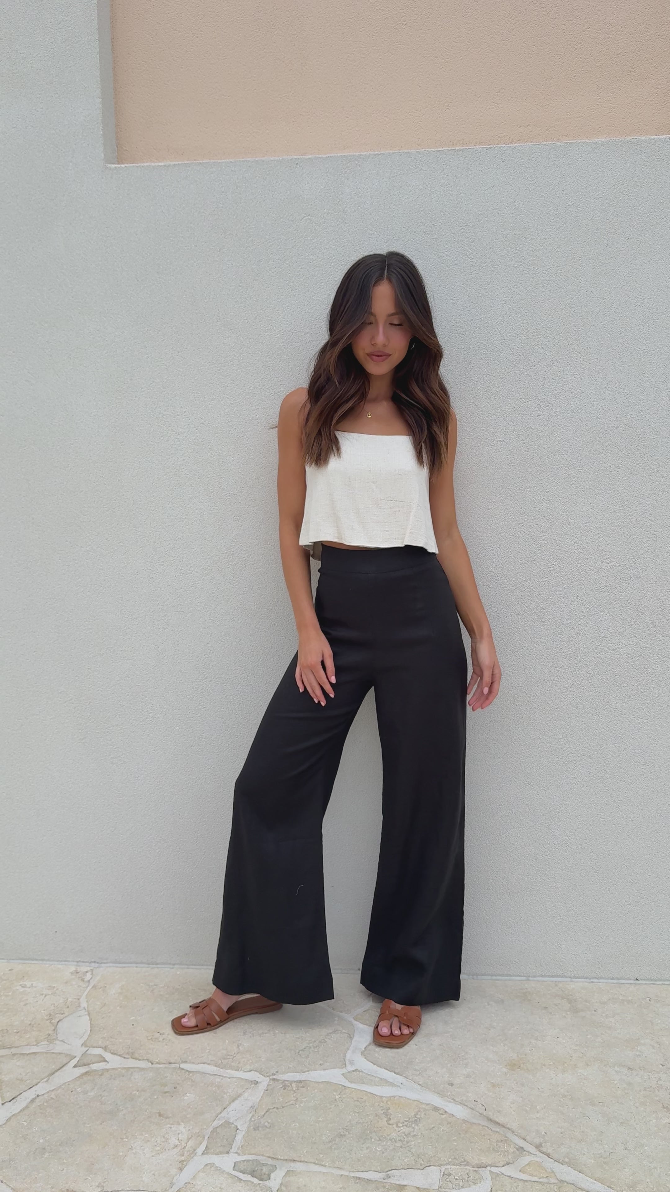 Load video: Karah Pants - Black - Billy J