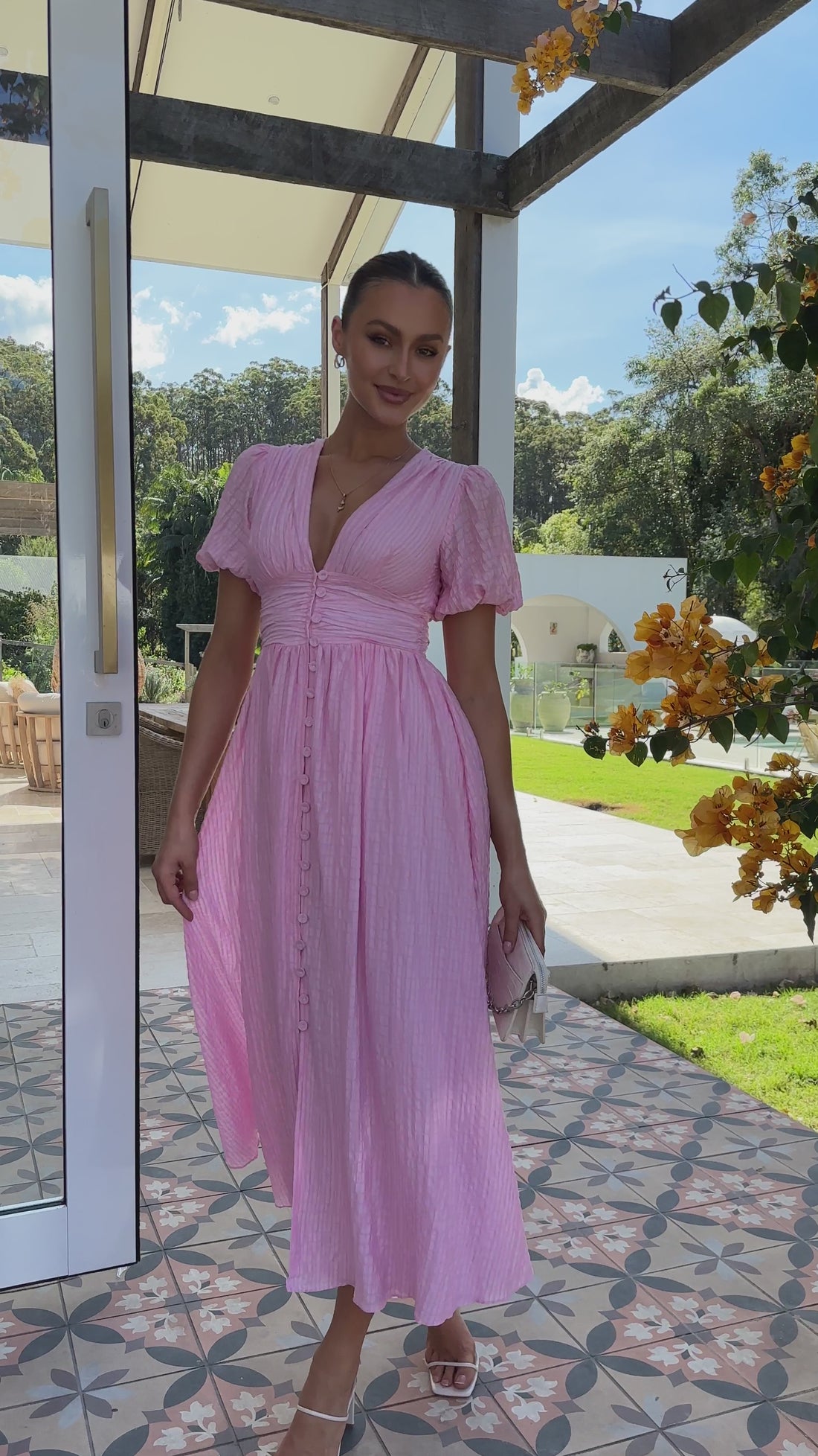 Faiz Maxi Dress - Pink - Billy J