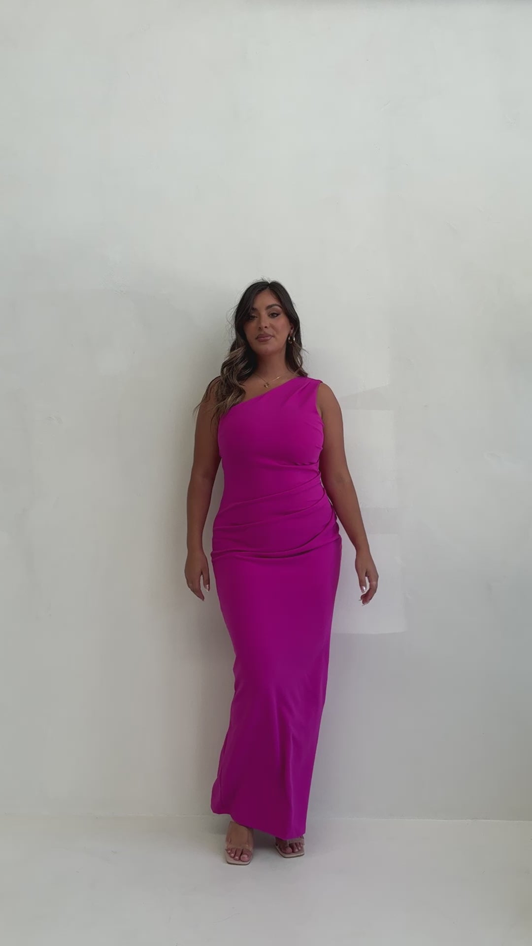 Cataleya Maxi Dress - Magenta - Billy J