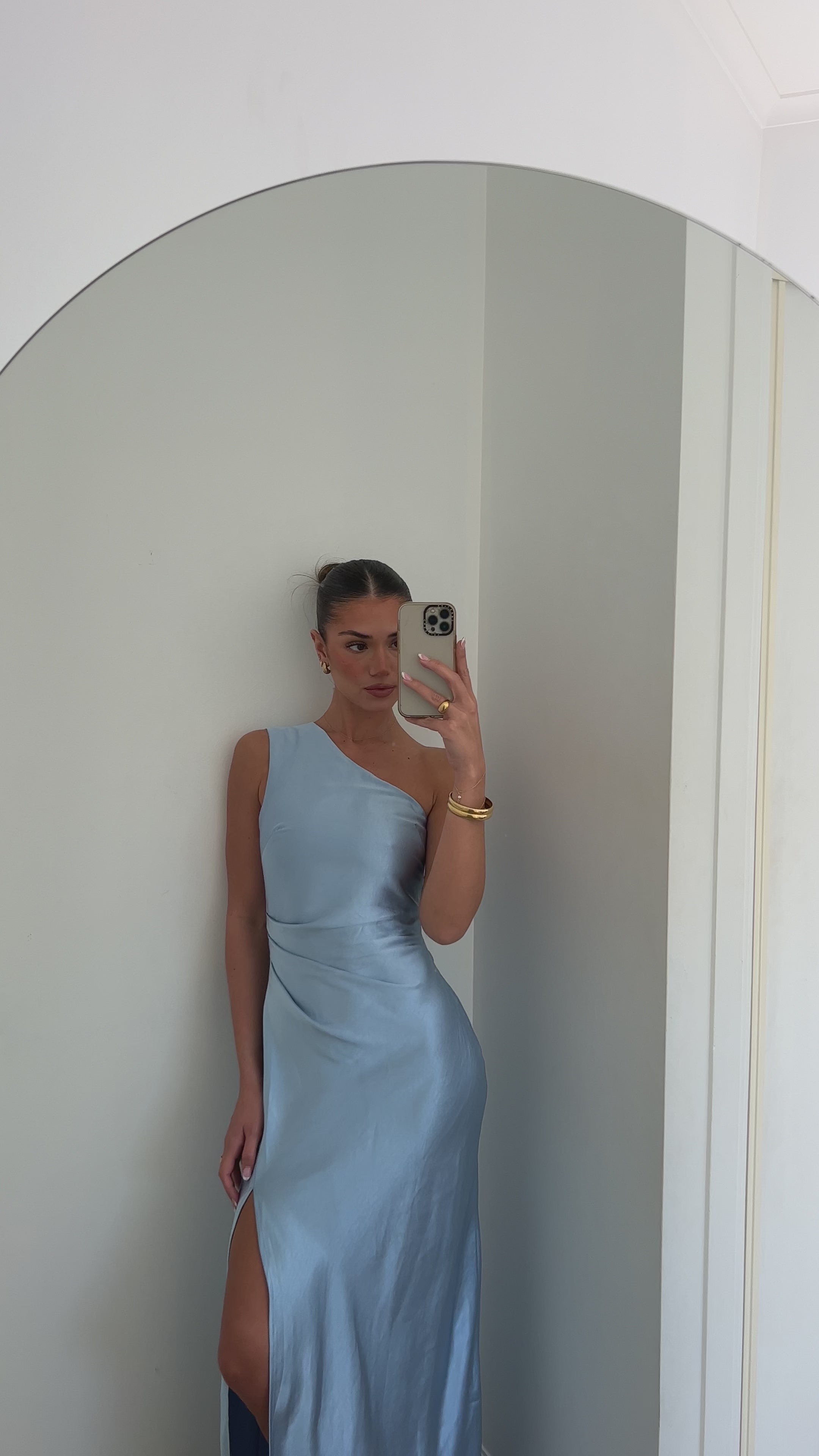 Load video: Victoria Maxi Dress - Blue - Billy J