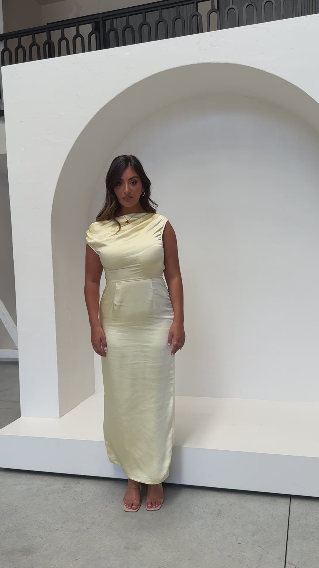 Load video: Harlowe Maxi Dress - Yellow - Billy J