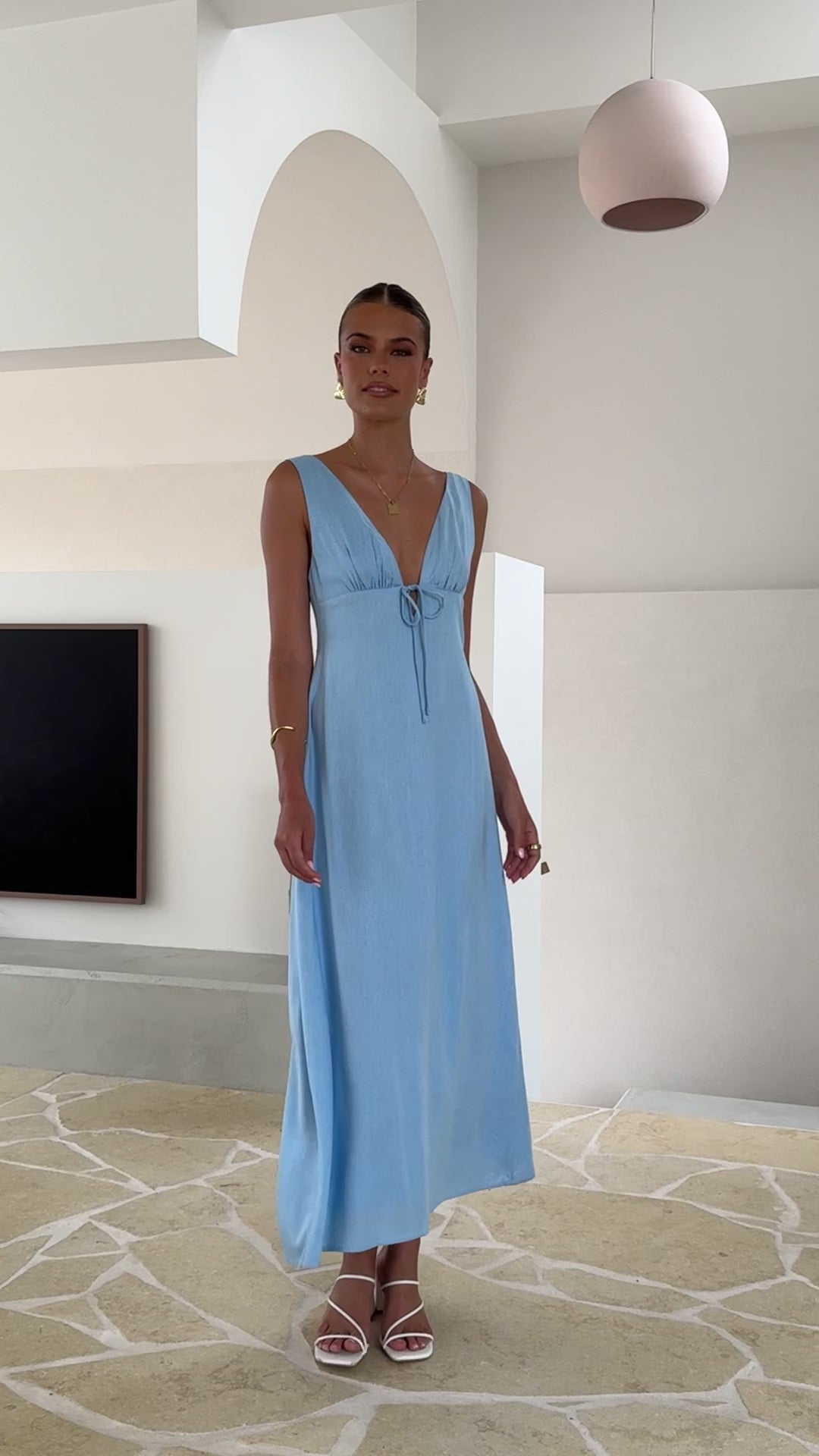 Kataryna Maxi Dress -Blue - Billy J