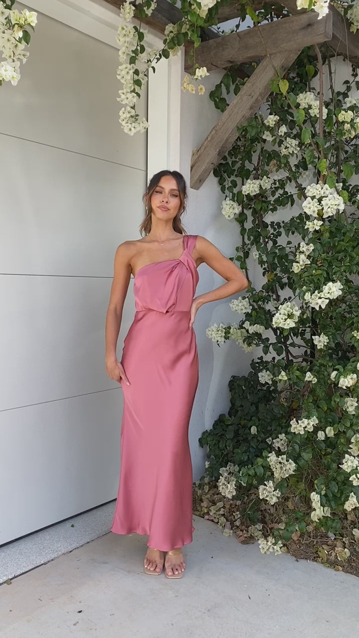 Load video: Greta Maxi Dress - Baked Rose - Billy J