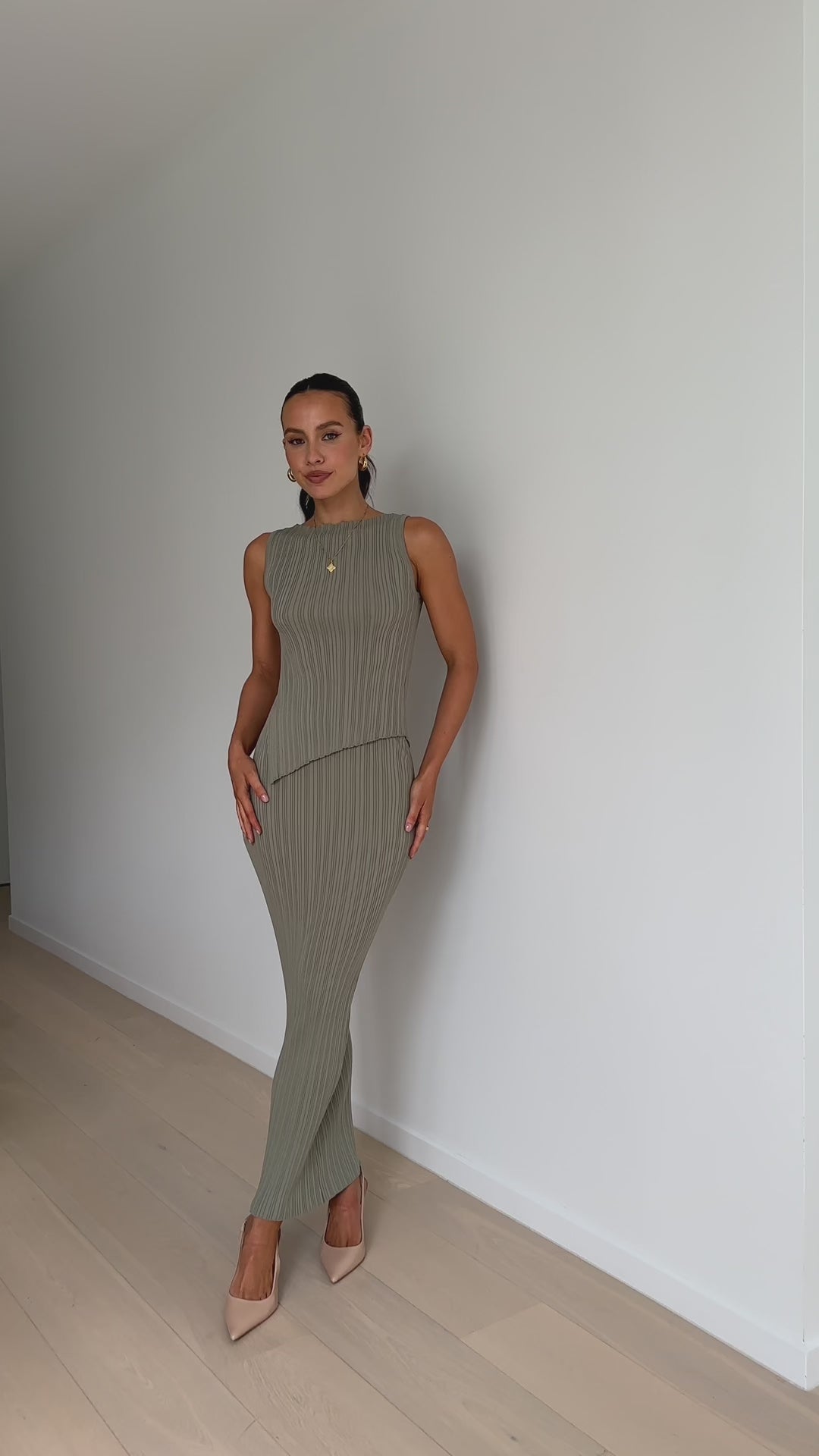 Isla Maxi Skirt - Khaki - Billy J