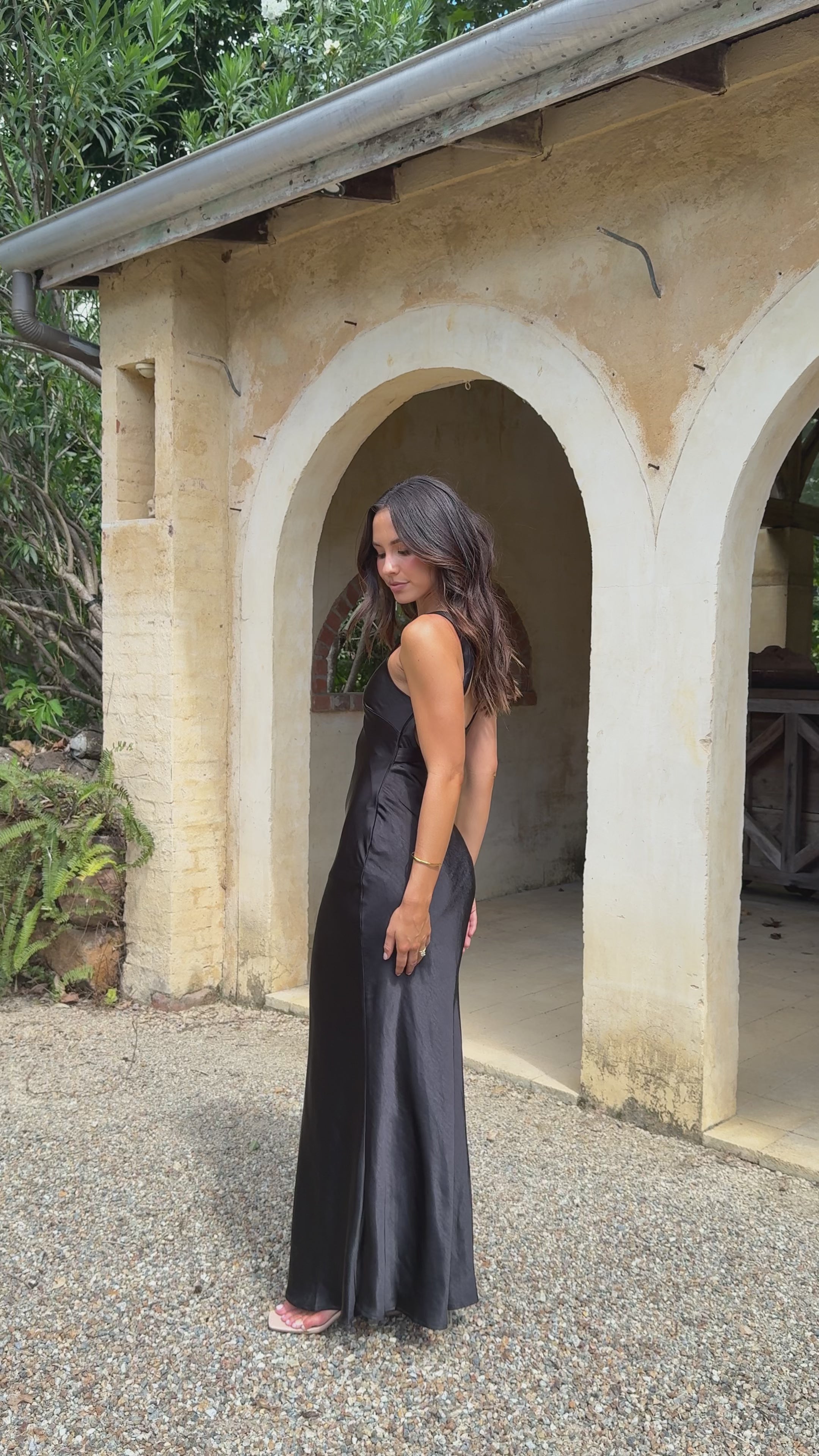 Load video: Andie Maxi Dress - Black - Billy J