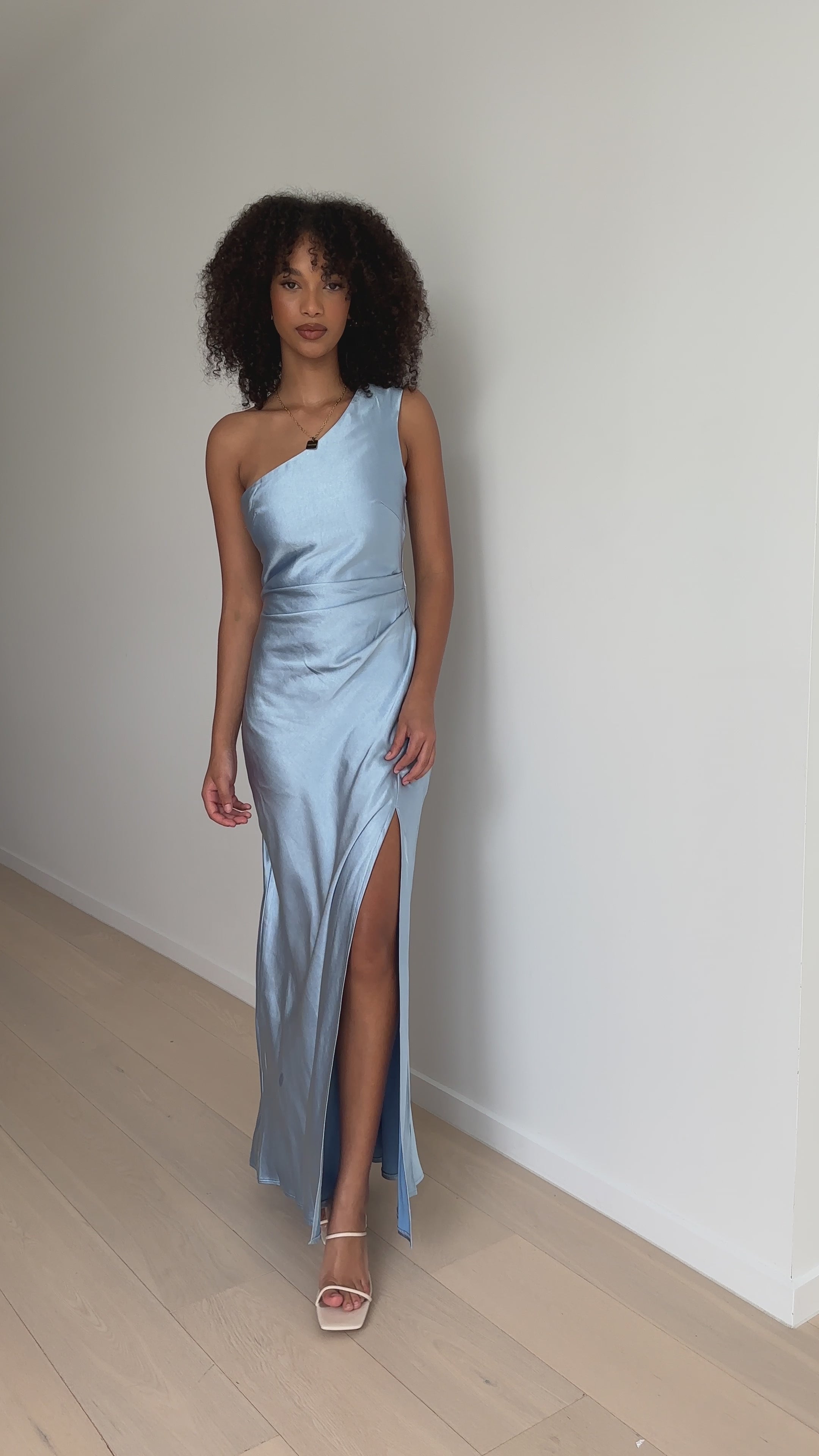 Load video: Victoria Maxi Dress - Blue - Billy J