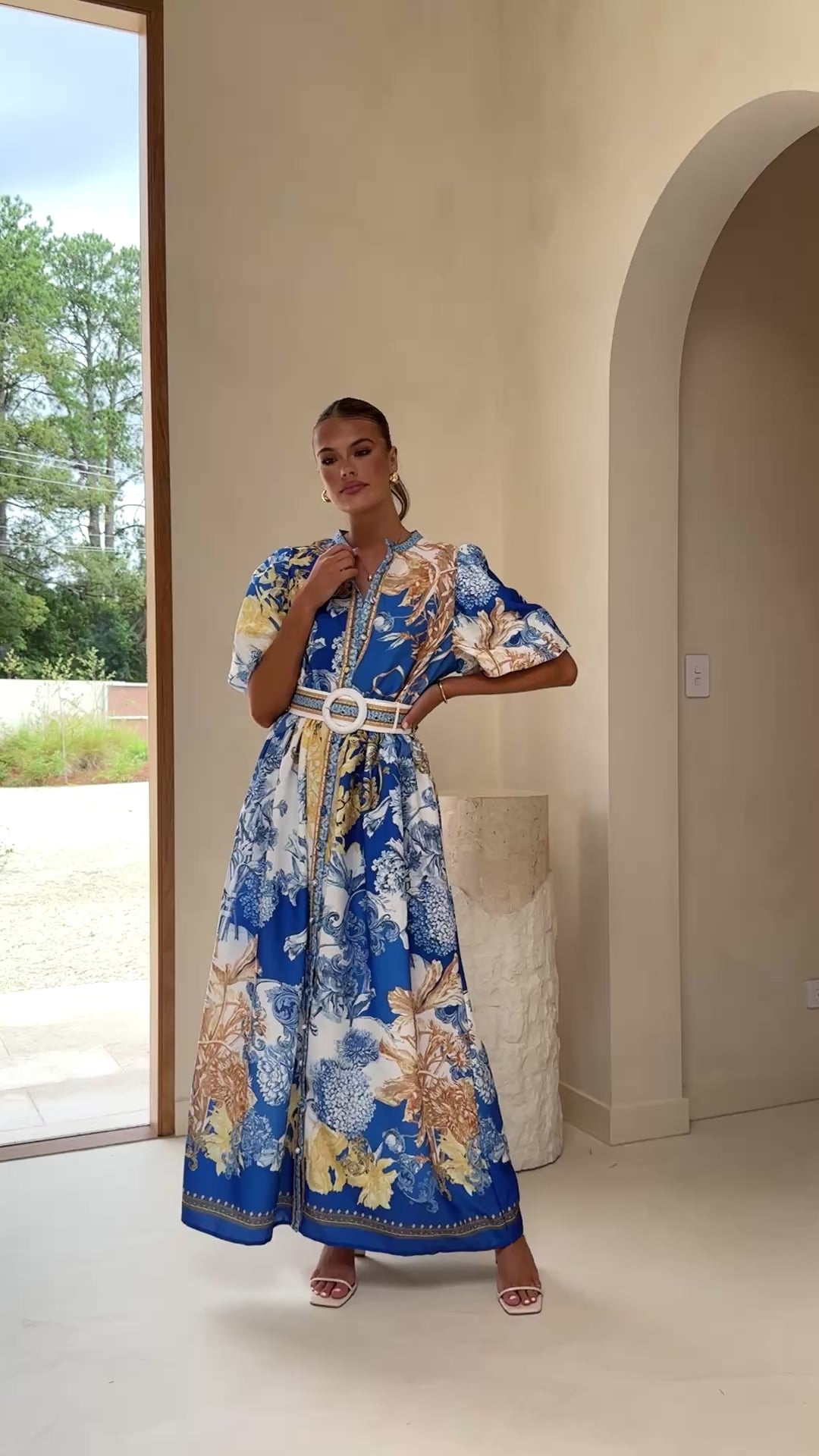 Load video: Vania Maxi Dress - Blue Doll - Billy J