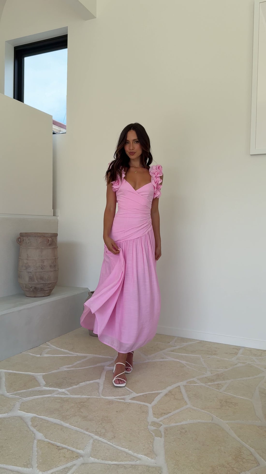 Alma Maxi Dress - Pink - Billy J