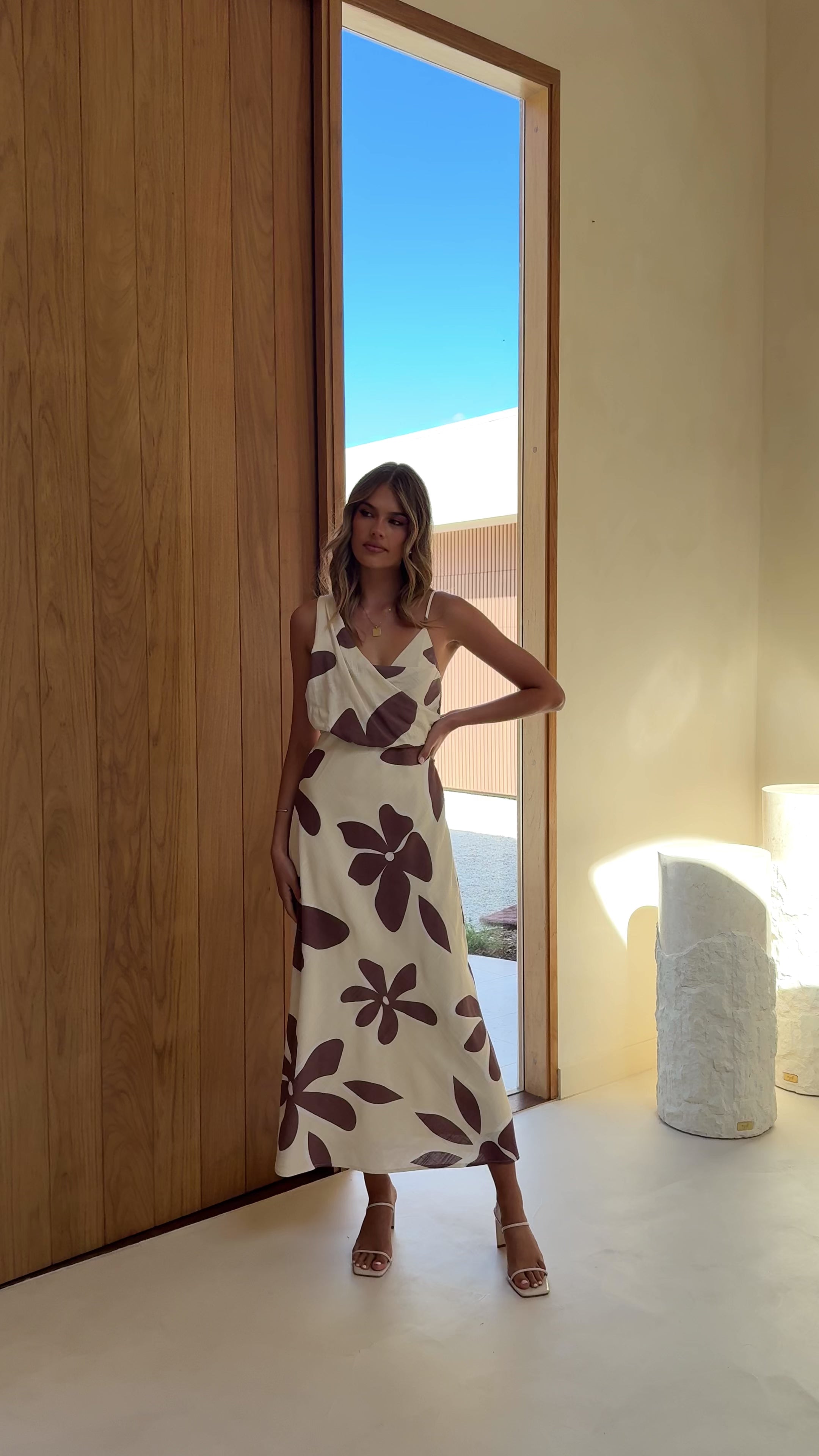 Load video: Audrey Maxi Dress - Belle Femme - Billy J