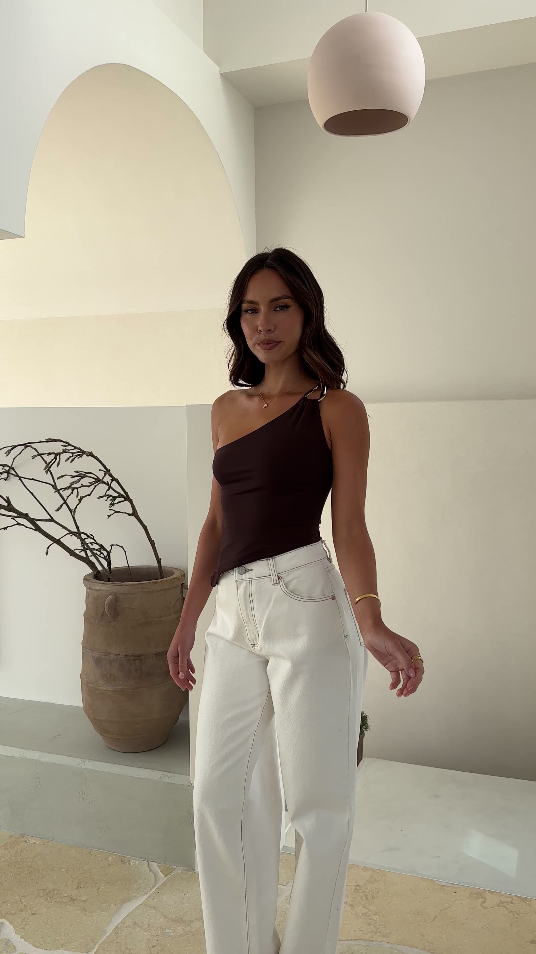 Load video: Soraia Top - Brown - Billy J