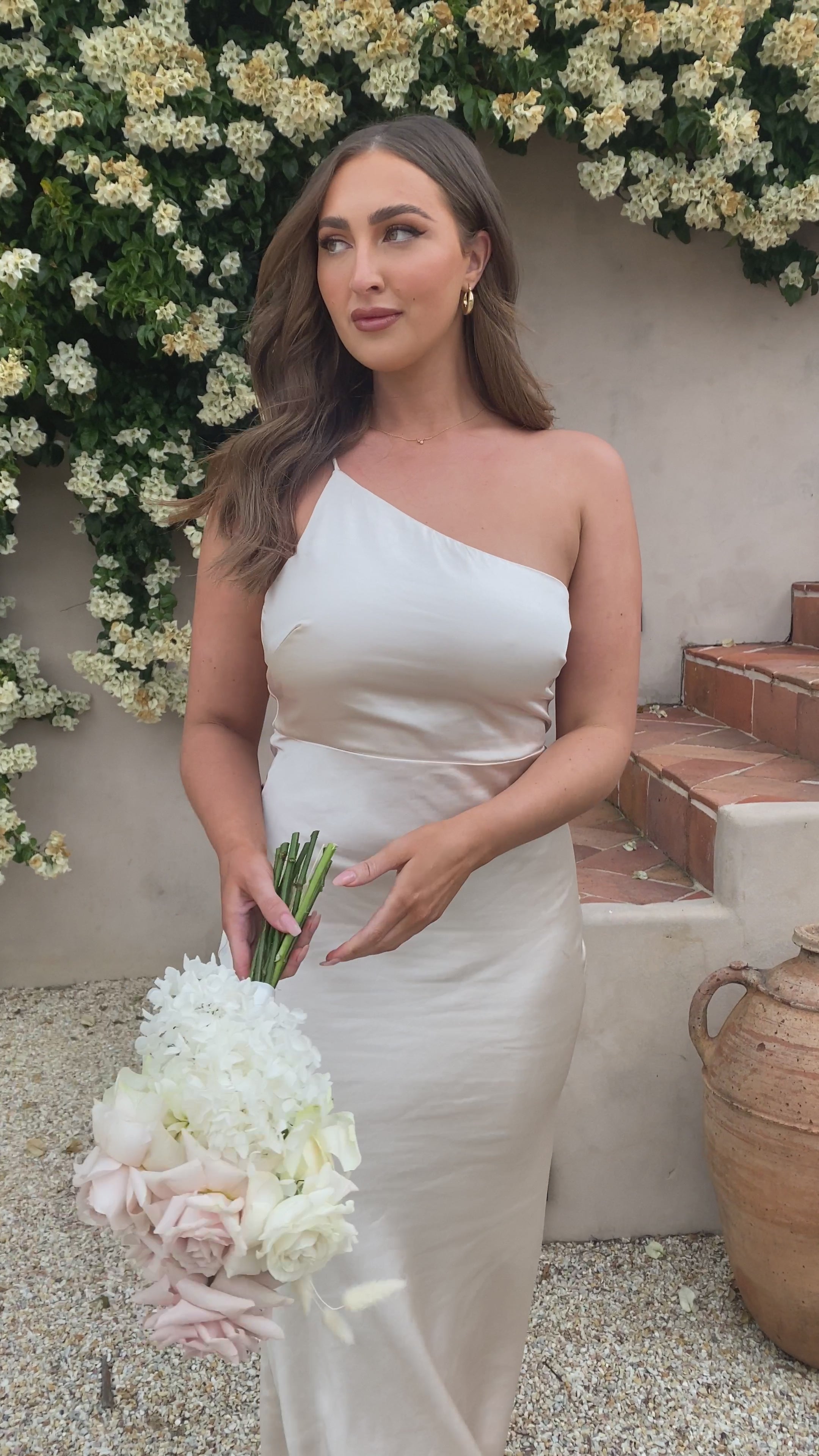 Load video: Margot Maxi Dress - Champagne - Billy J