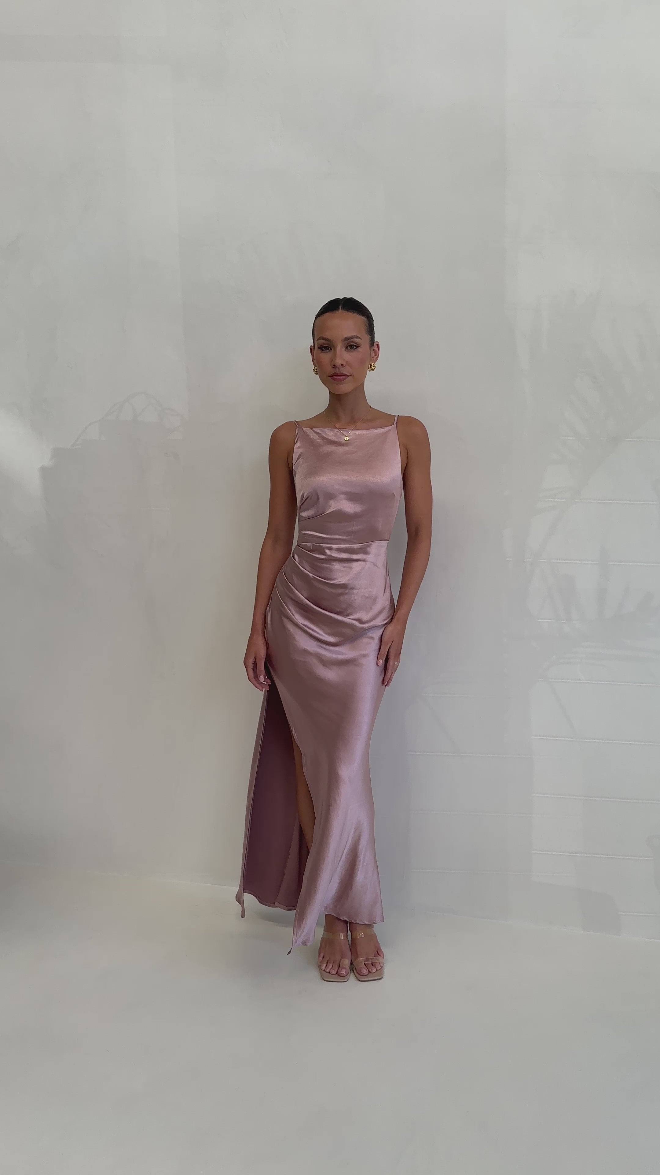 Load video: Ava Maxi Dress - Dusty Pink - Billy J
