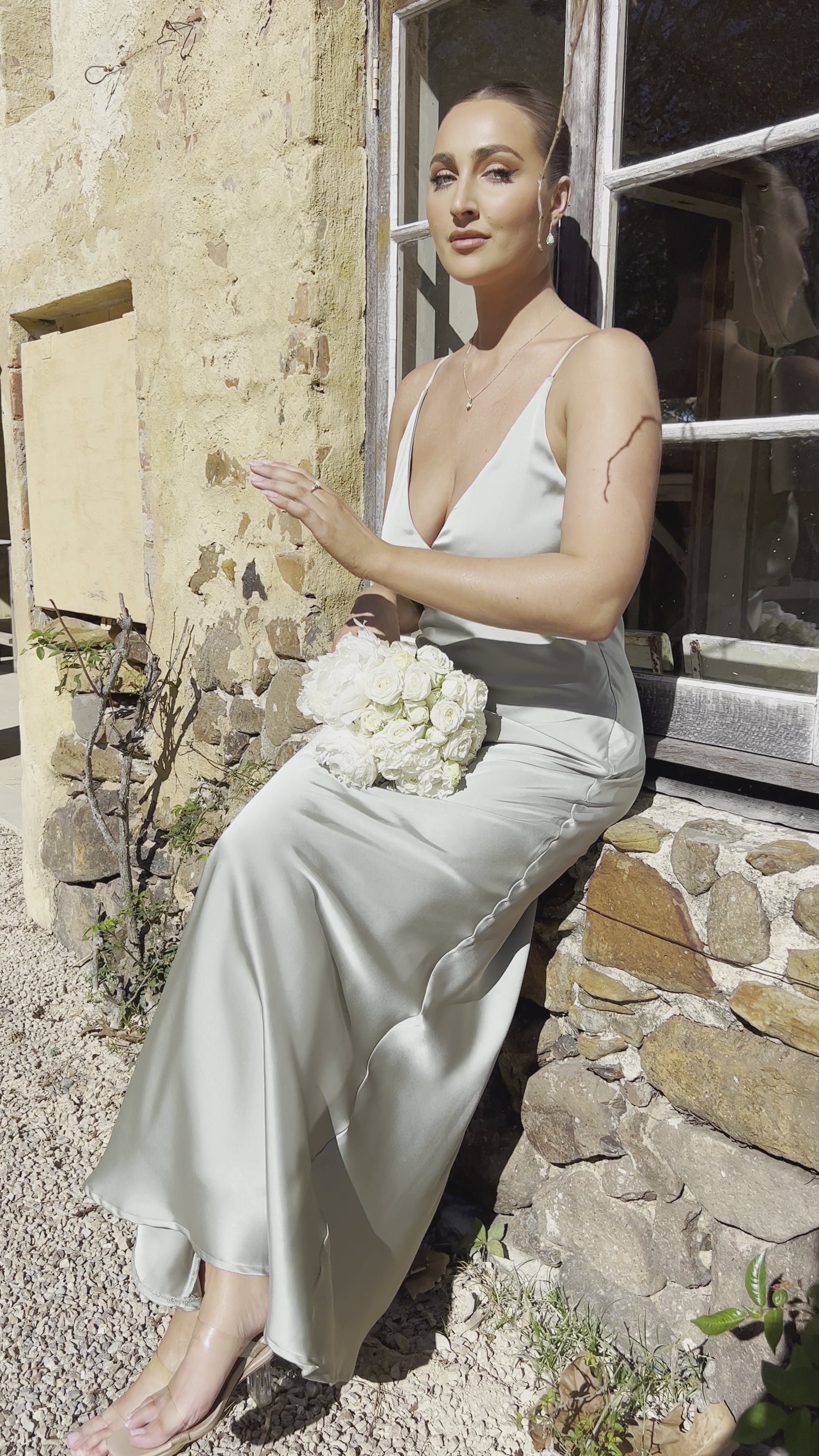 Load video: Ziah Maxi Dress - Olive - Billy J