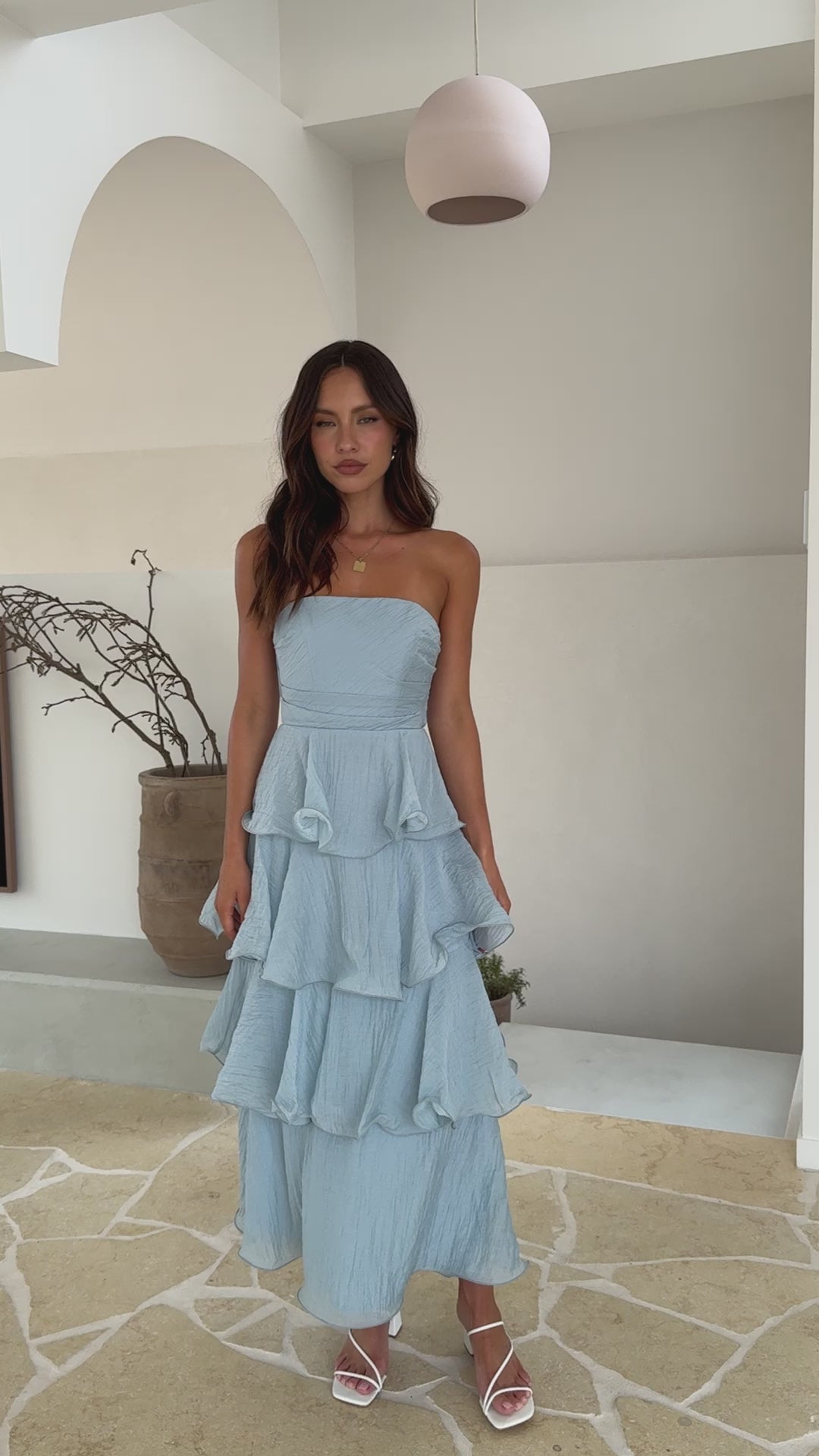 Load video: Lanica Maxi Dress - Blue - Billy J