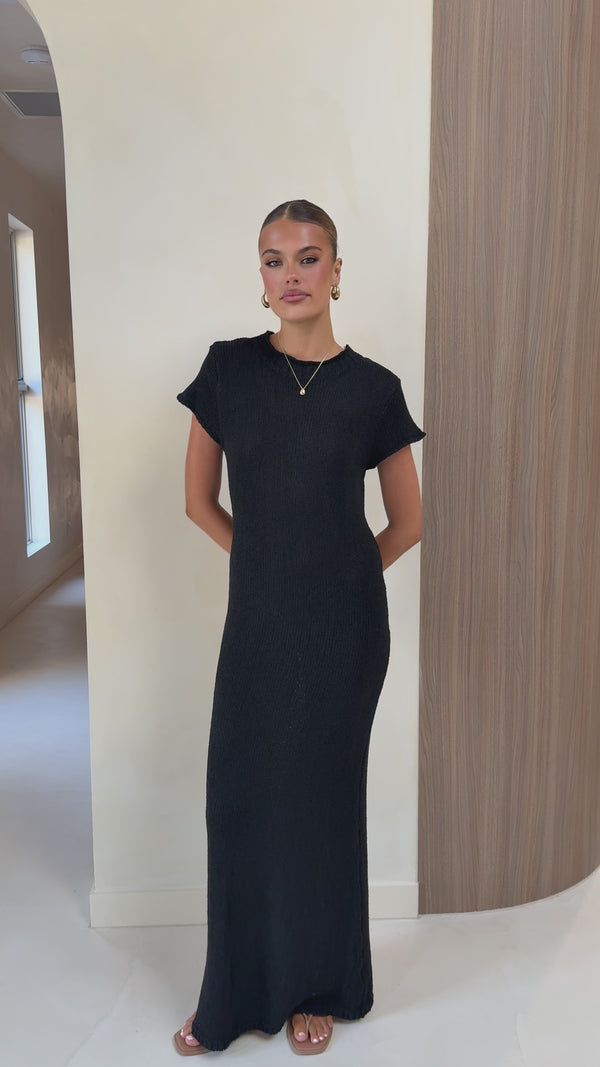 Valise Maxi Dress - Black - Billy J