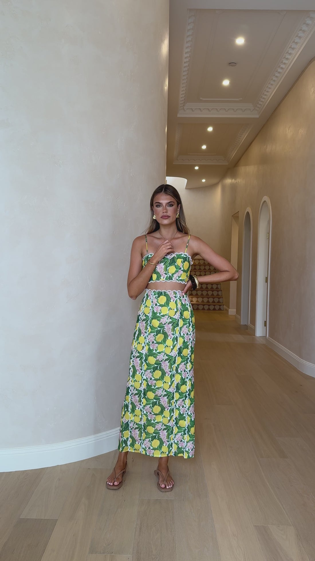 Nova Crop Top - Lemon Print - Billy J