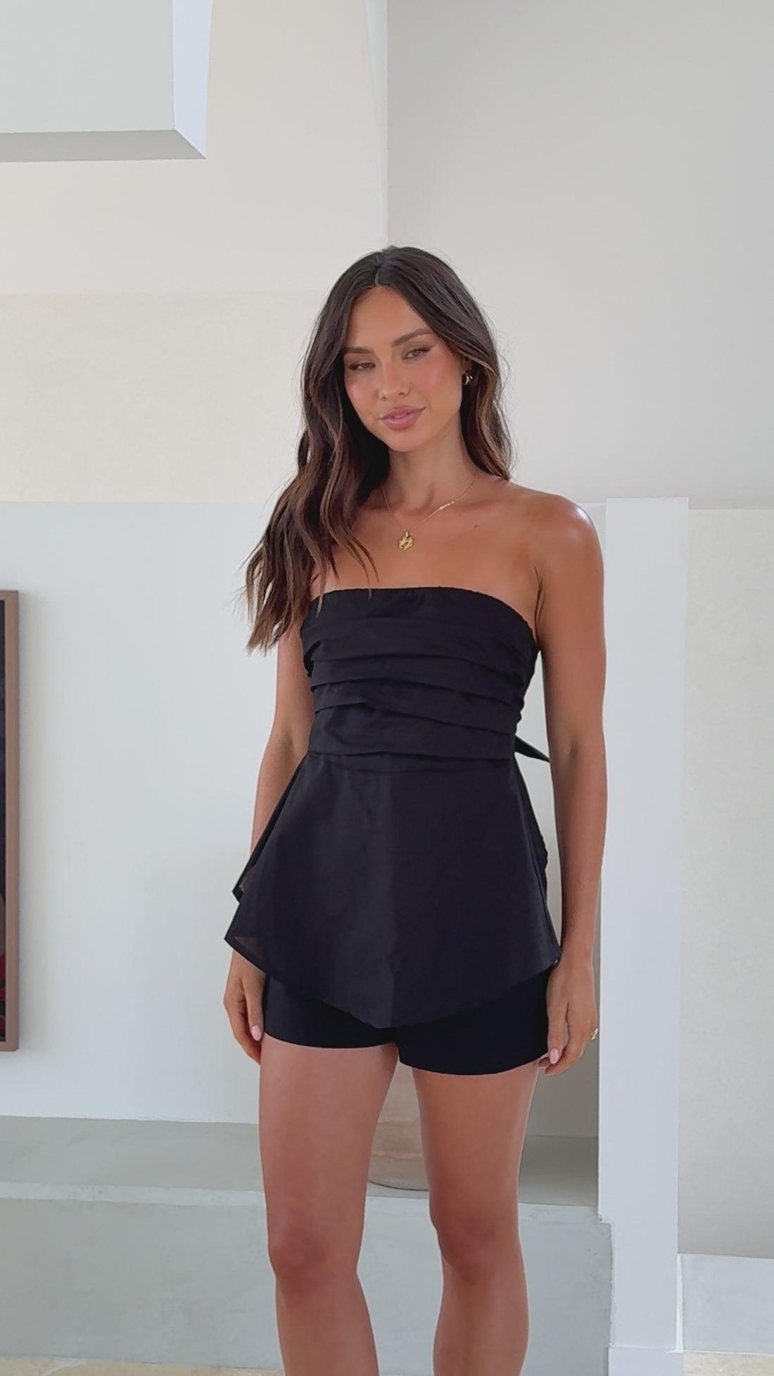 Tory Strapless Top - Black - Billy J