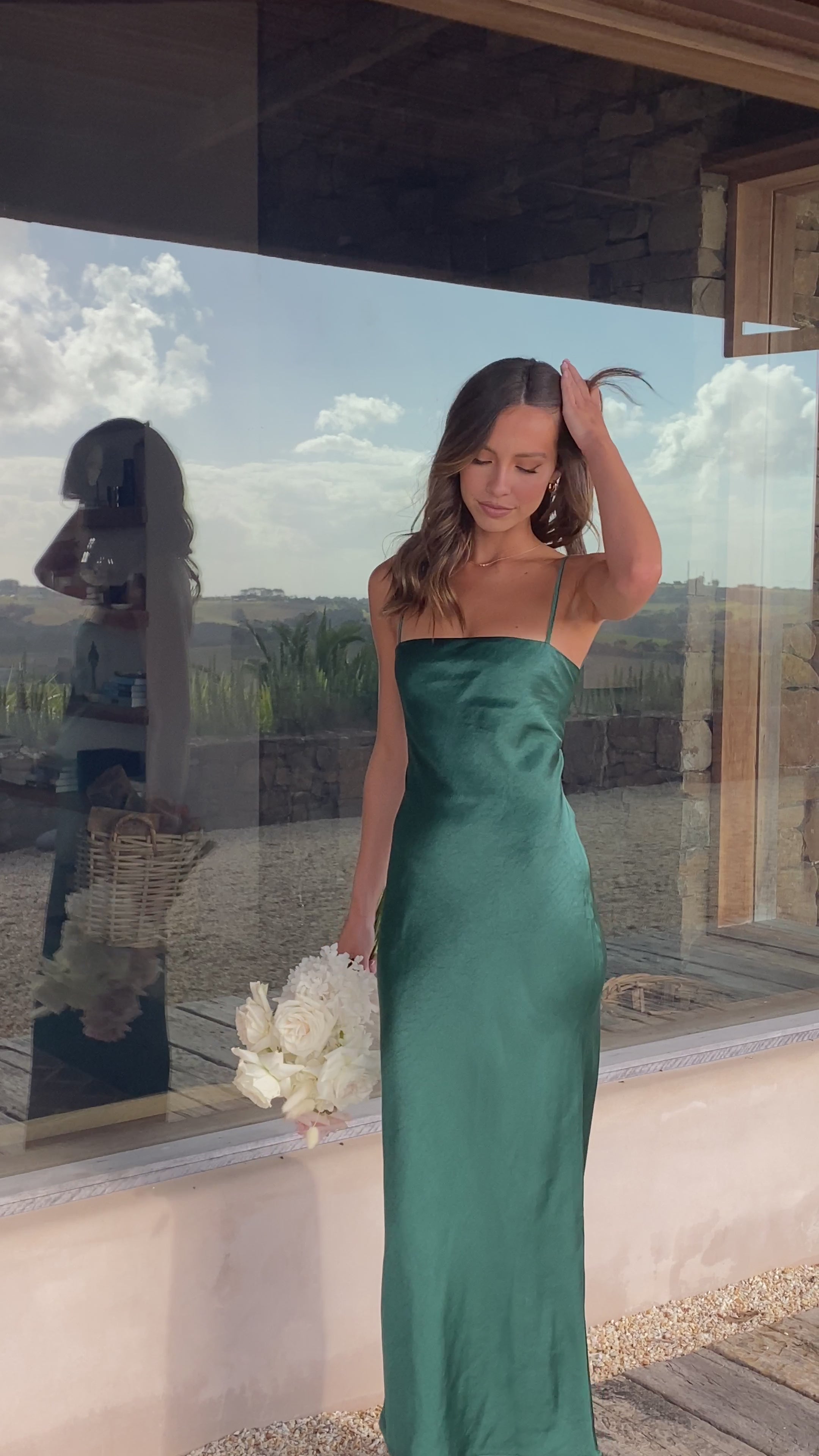 Load video: Keira Maxi Dress - Emerald - Billy J