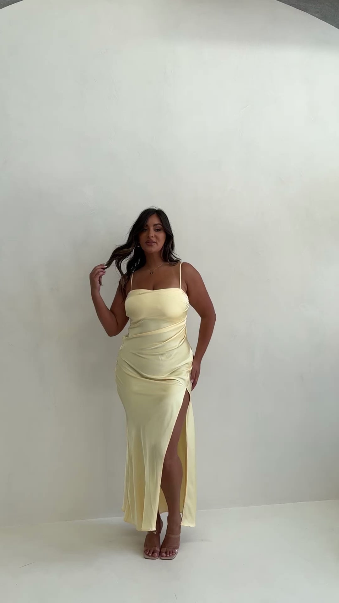 Load video: Ilana Maxi Dress - Yellow - Billy J